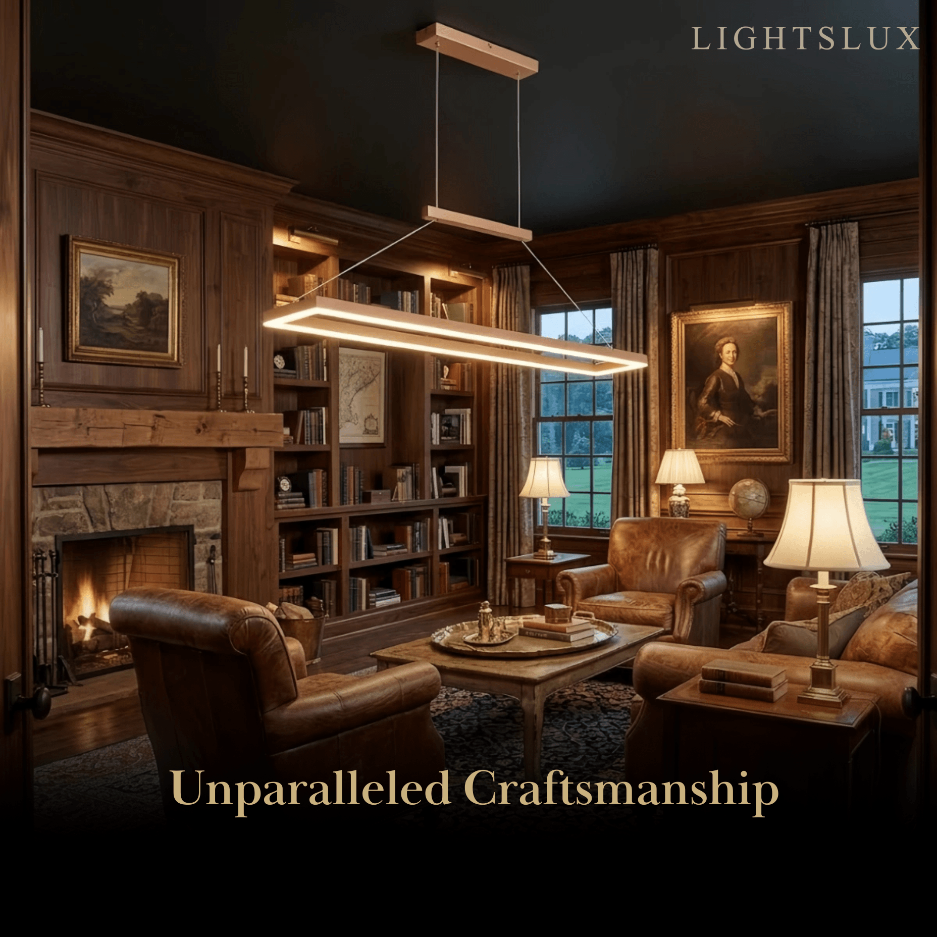 Excelis Luxury Rectangular Pendant Light