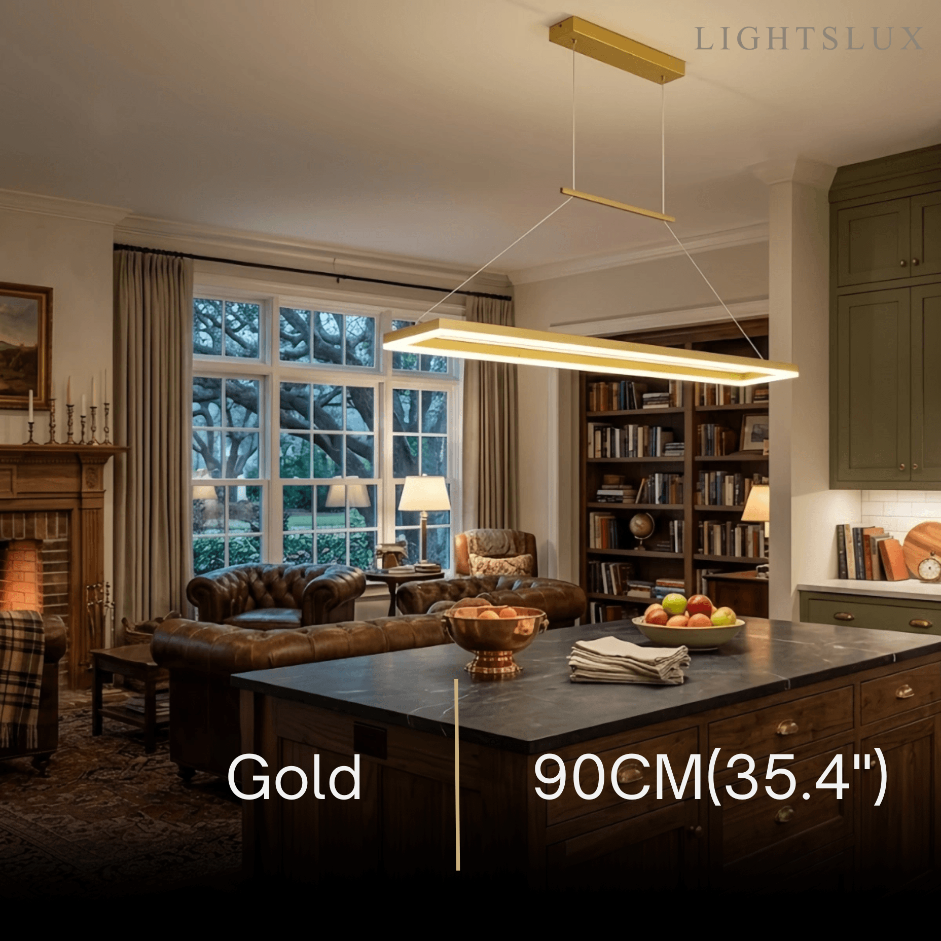 Excelis Luxury Rectangular Pendant Light
