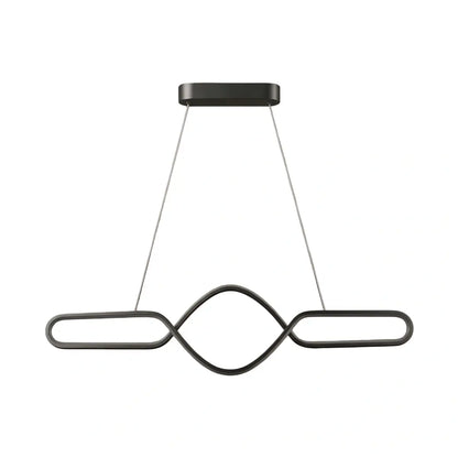 Pendant_Light_Black_Metal_Silica_Gel_Cross_Linear