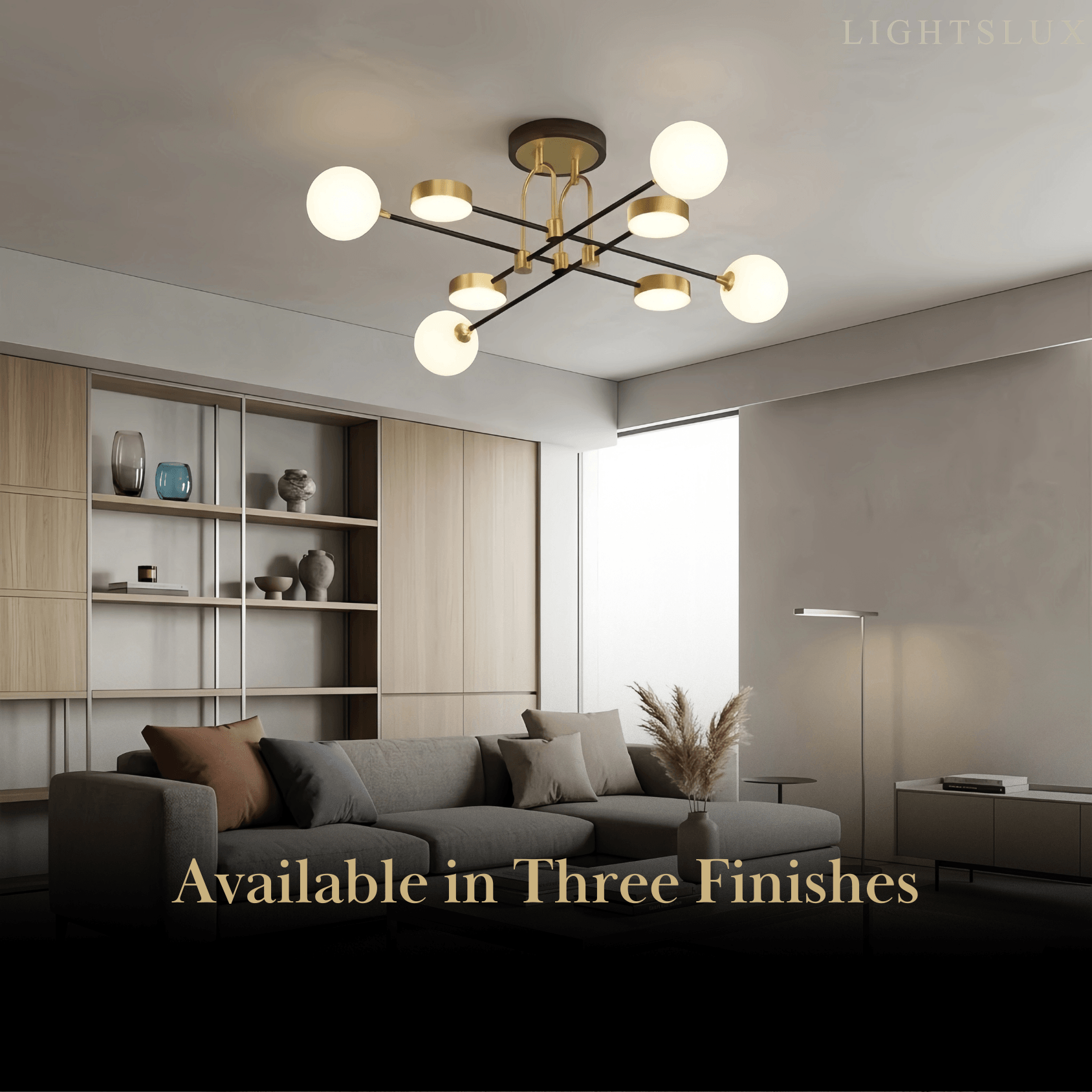 Nebula Modern Gold Chandelier