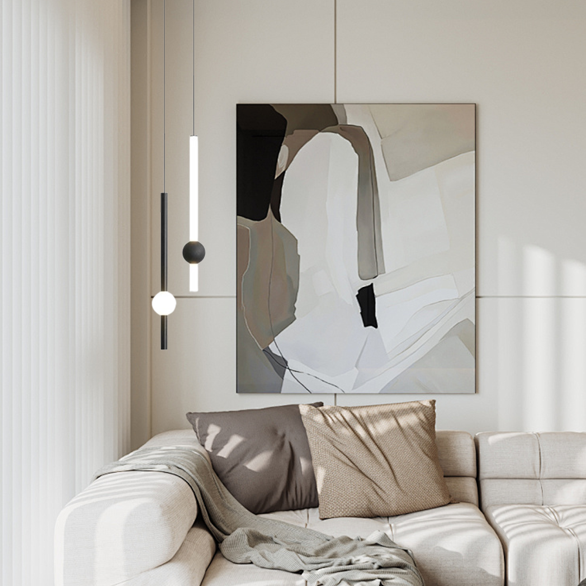 Modern Linear Globe Pendant Light