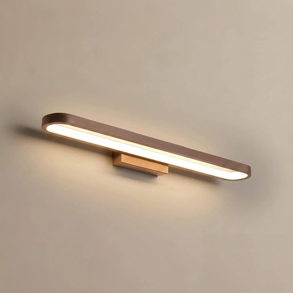 Arcato Modern Elliptical Wall Lamp – Black or Coffee Metal for Bathroom/Bedroom