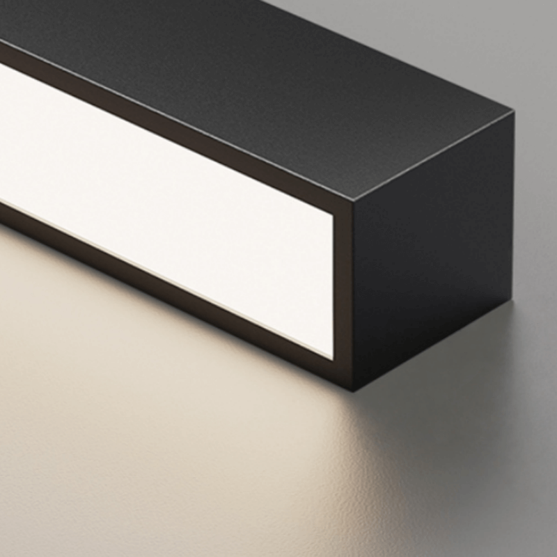 Arcato Minimalist Linear LED Ceiling Light – Black for Living Room