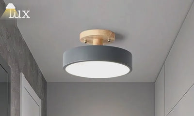 Morandia Morandi Style Ceiling Light - White/Pink/Green Wood & Acrylic for Bedroom