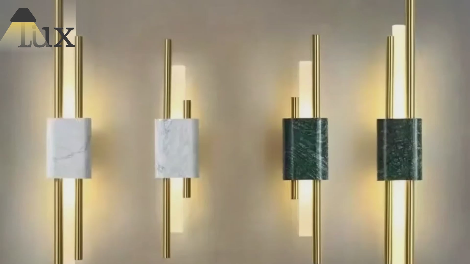 Excelis Modern Cylindrical Wall Lamp – Metal Bedroom Light in Gold/Green/White