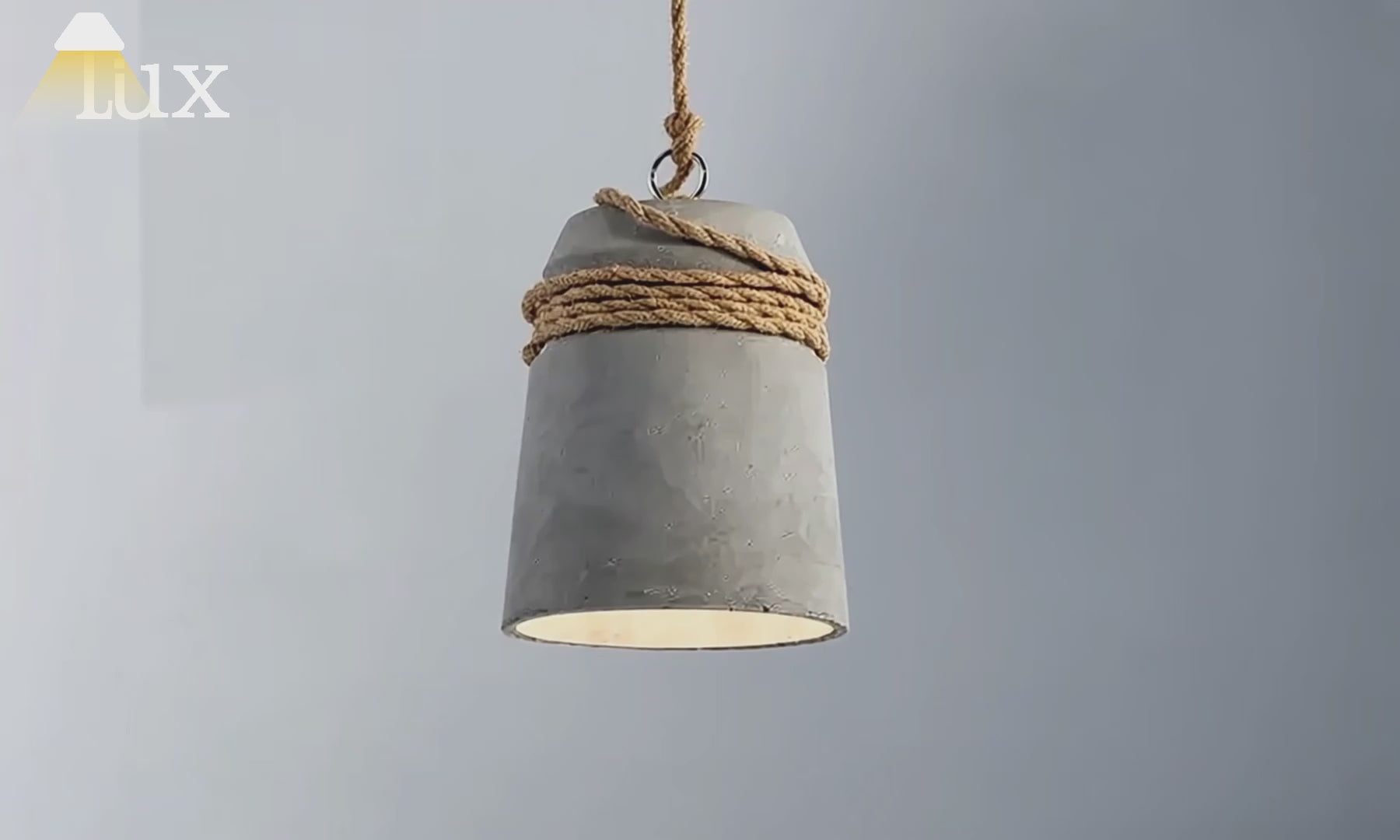 Irondale Industrial Grey Cement Pendant Light