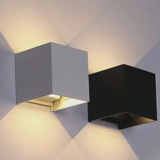 Morandia Modern Square Metal Wall Lamp - 6 Colors