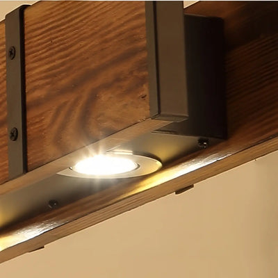 Irondale Linear Pendant -- Wood Metal for Dining Room Kitchen